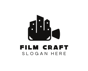 Cinematography - Building Video Camera logo design