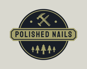 Nail - Hammer Nail Carpentry logo design