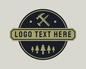 Hammer - Hammer Nail Carpentry logo design