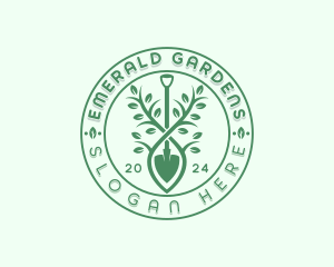 Plant Shovel Landscaping logo design