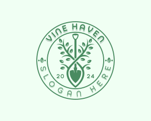 Plant Shovel Landscaping logo design