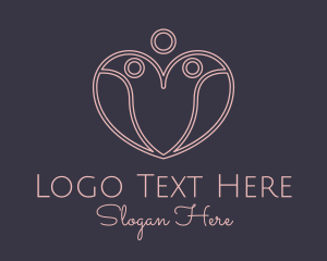 Social Worker - Fertility Clinic Heart logo design