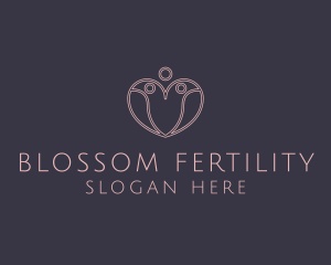 Fertility Clinic Heart logo design