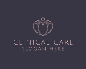 Fertility Clinic Heart logo design