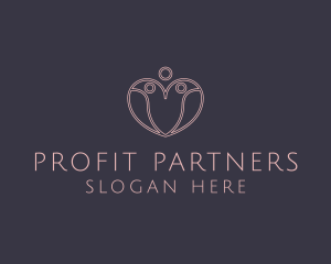 Fertility Clinic Heart logo design