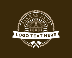 Lease - Roof Construction Builder logo design