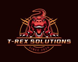 Tyrannosaurus - Raptor Dinosaur Tyrannosaurus logo design