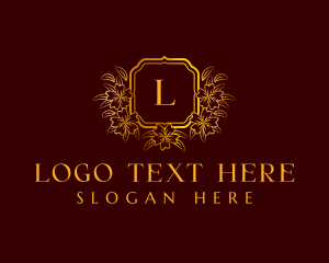 Bloom - Elegant Floral Wreath logo design