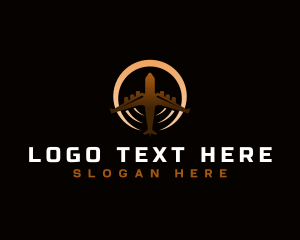 Airplane - Airplane Aviation Aircraft logo design