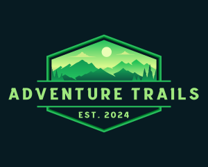 Mountain Trail Exploration logo design
