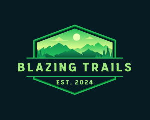 Mountain Trail Exploration logo design