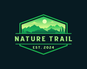 Trail - Mountain Trail Exploration logo design