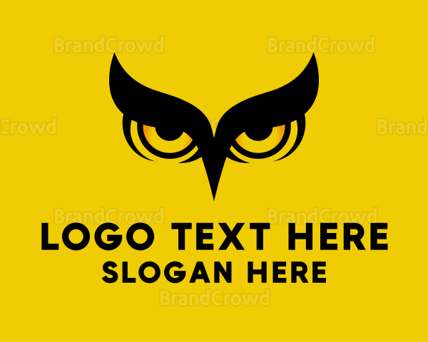 Night Owl Bird Logo