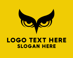 Ornithologist - Night Owl Bird logo design