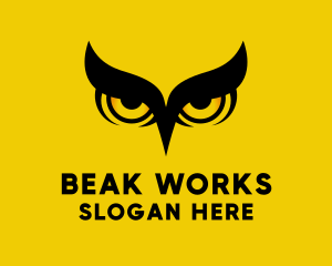 Beak - Night Owl Bird logo design