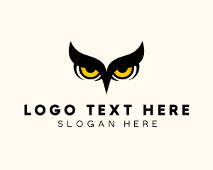 Animal - Night Owl Bird logo design