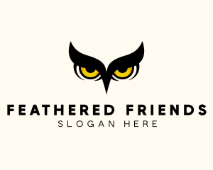 Fowl - Night Owl Bird logo design