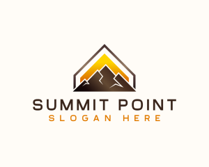 Mountain Summit Peak logo design