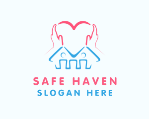 Heart Shelter Charity logo design