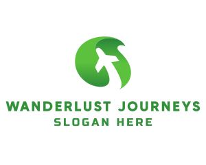 Travel - Nature Travel Plane logo design