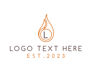 Light - Fire Heating Sustainable Energy logo design