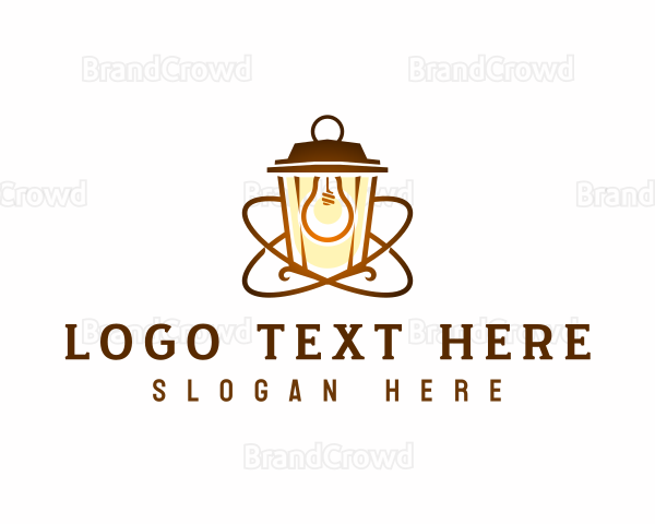 Lightbulb Lantern Lamp Logo