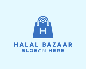 Internet Shopping Bag logo design