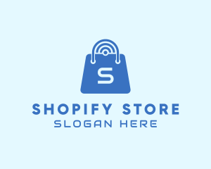 Internet Shopping Bag logo design