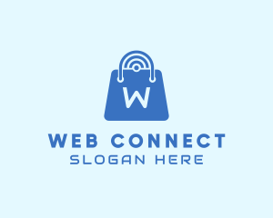 Internet Shopping Bag logo design