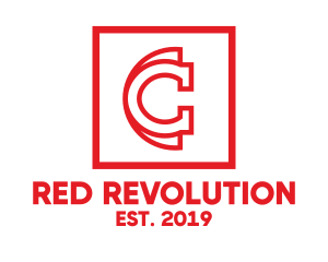 Red C Outline logo design