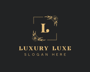 Floral Luxury Cosmetics logo design