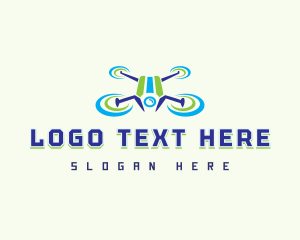 Videography - Modern Drone Propeller logo design