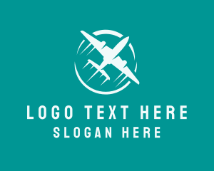 Trip - Airplane Travel Tour logo design