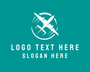 Tour Guide - Airplane Travel Tour logo design
