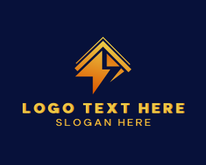 Voltage - Lightning House Electrical logo design