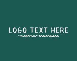 Marker - White Chalk Wordmark logo design