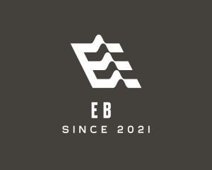 Corporate - Wave Illusion Letter E logo design