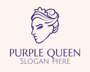 Purple Princess Tiara logo design