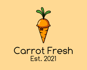 Carrot - Carrot Ice Cream logo design