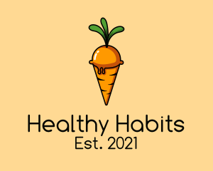 Carrot Ice Cream  logo design