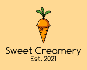 Carrot Ice Cream  logo design