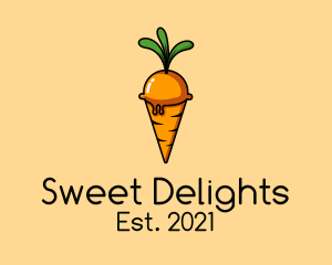 Carrot Ice Cream  logo design