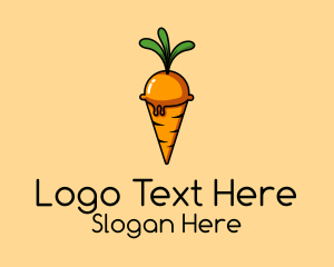 Carrot Ice Cream  Logo