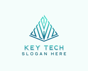 Tech Developer Pyramid logo design