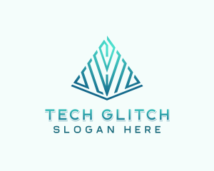 Tech Developer Pyramid logo design