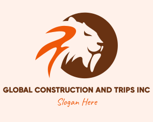 Lion - Saber Toothed Tiger logo design