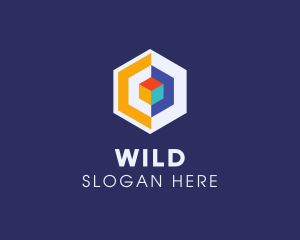 Marketing - Modern Digital Hexagon logo design