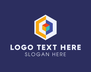 Digital - Modern Digital Hexagon logo design