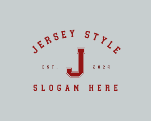 Jersey - Sporty Varsity League logo design