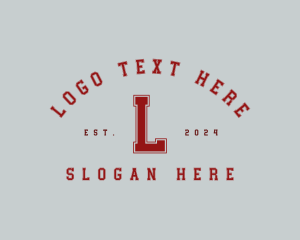 League - Sporty Varsity League logo design